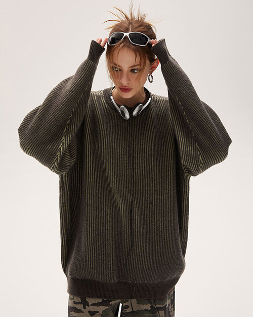 I&#039;MONE 리버서블 컬러 스웨터 (2 컬러)