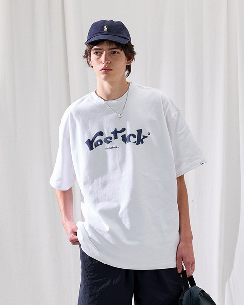 RESTICK 웨이브 로고 티셔츠 (4 컬러)